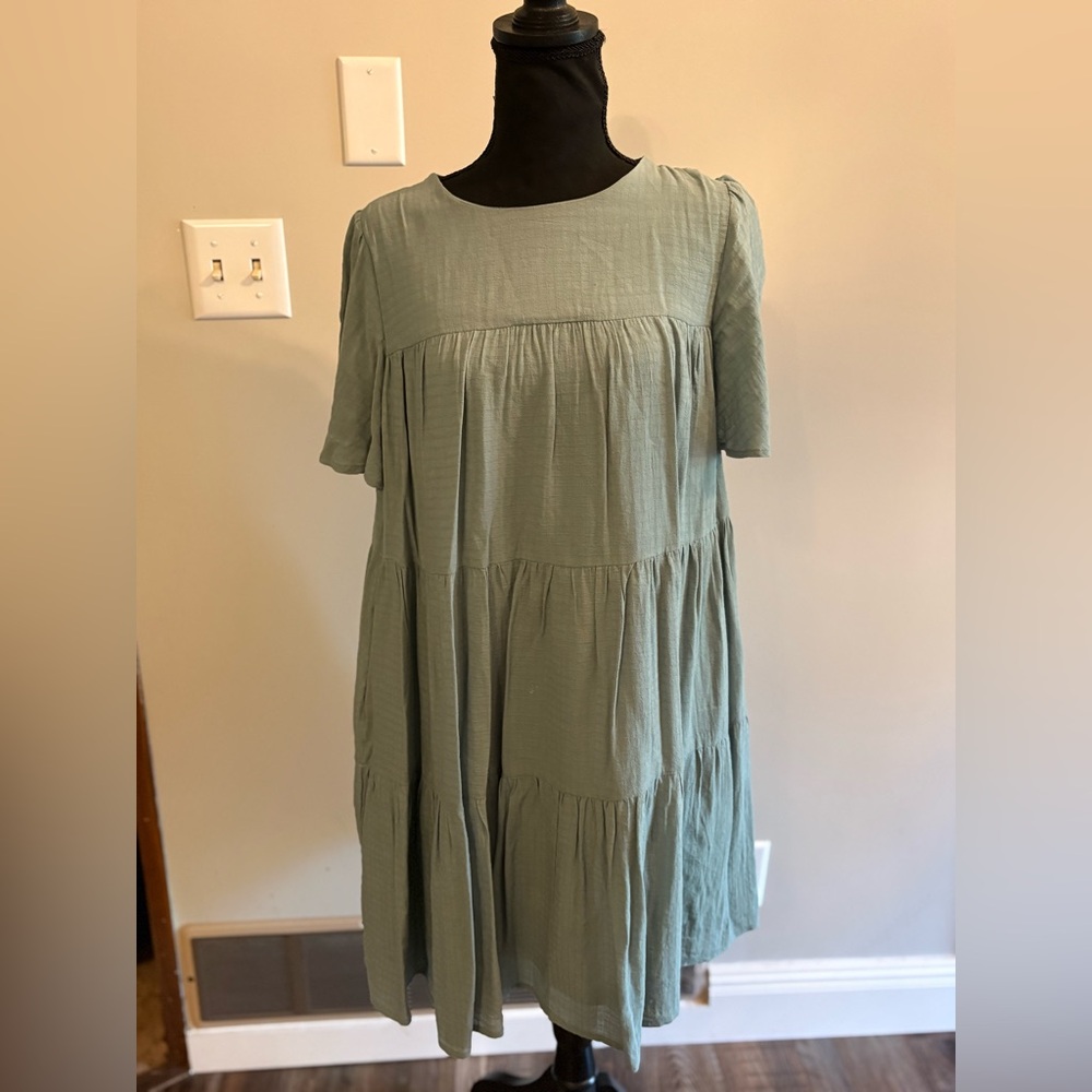 MELLODAY Sage Green Dress